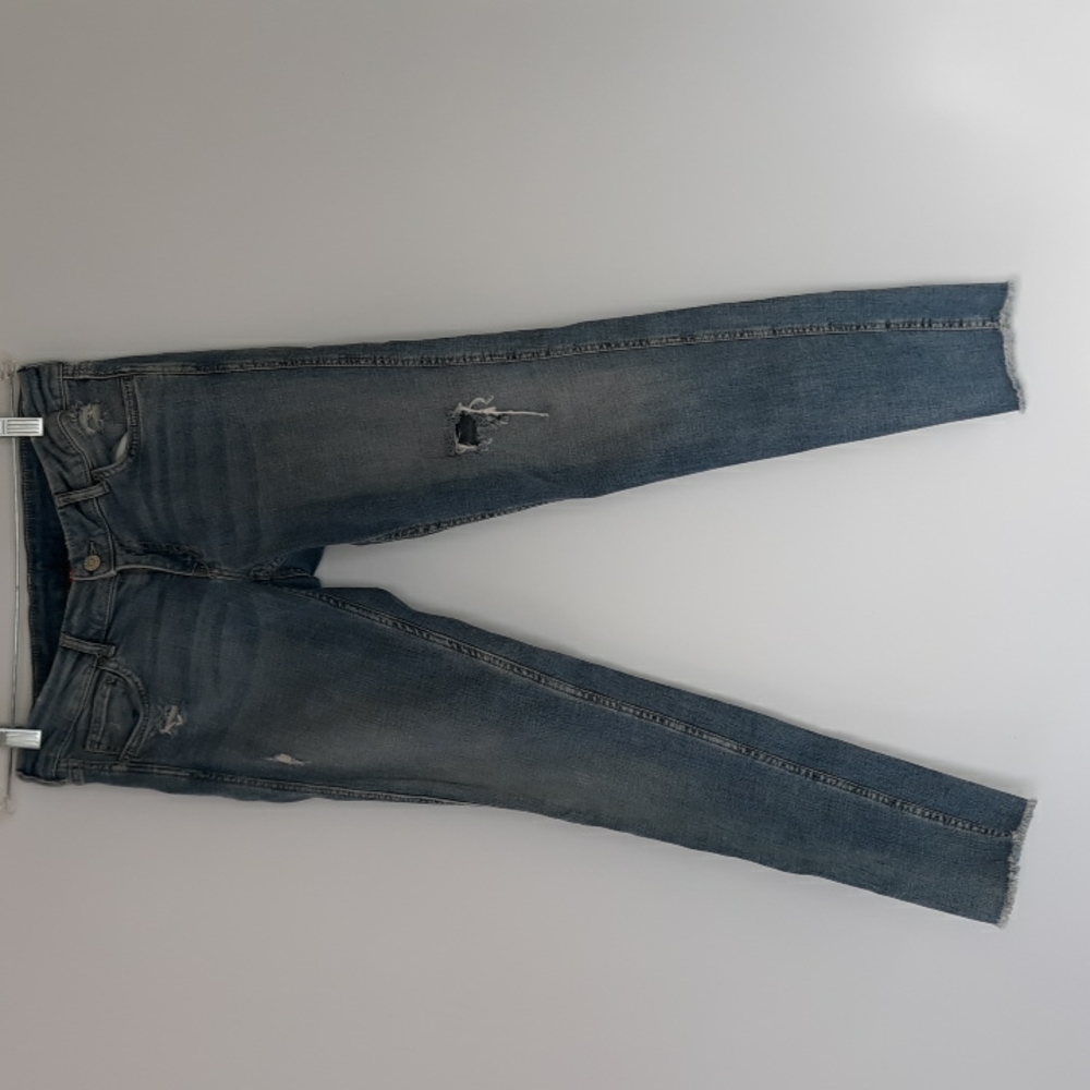 H&M Divided distressed skinny light blue jeans.  Size 10